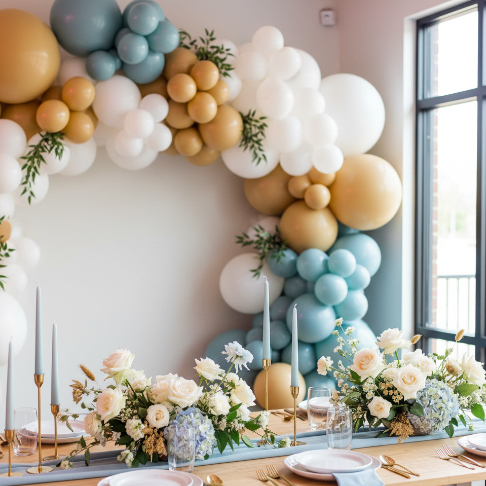 Custom balloon décor for adult birthdays and milestones