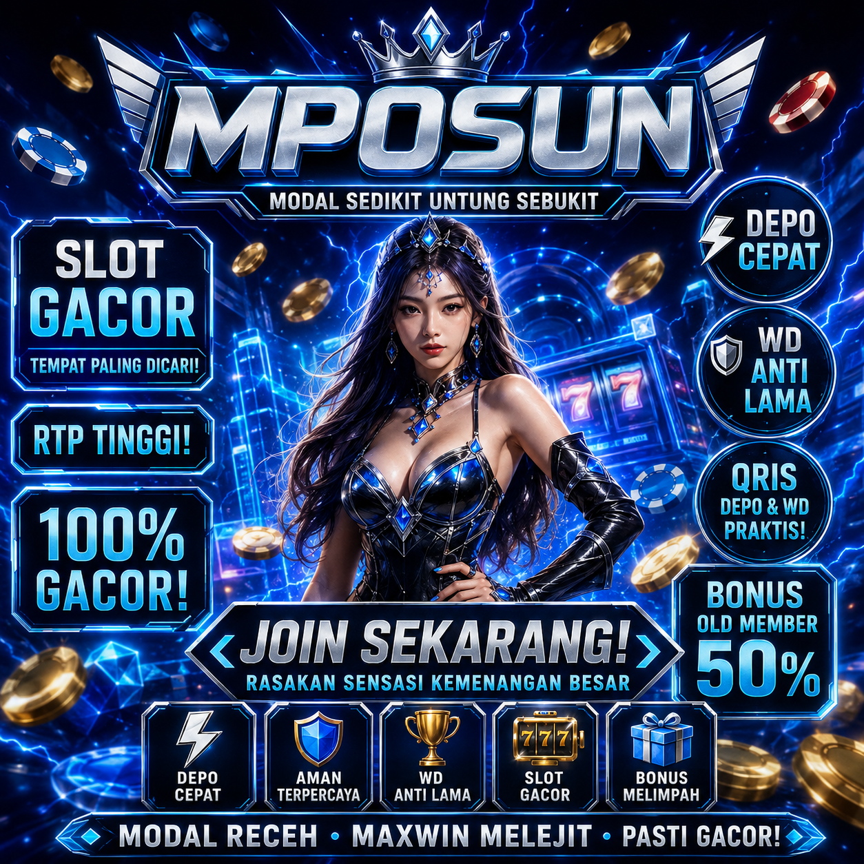 MPOSUN Situs Slot Online Paling Gacor – Deposit QRIS 10rb Tanpa Potongan