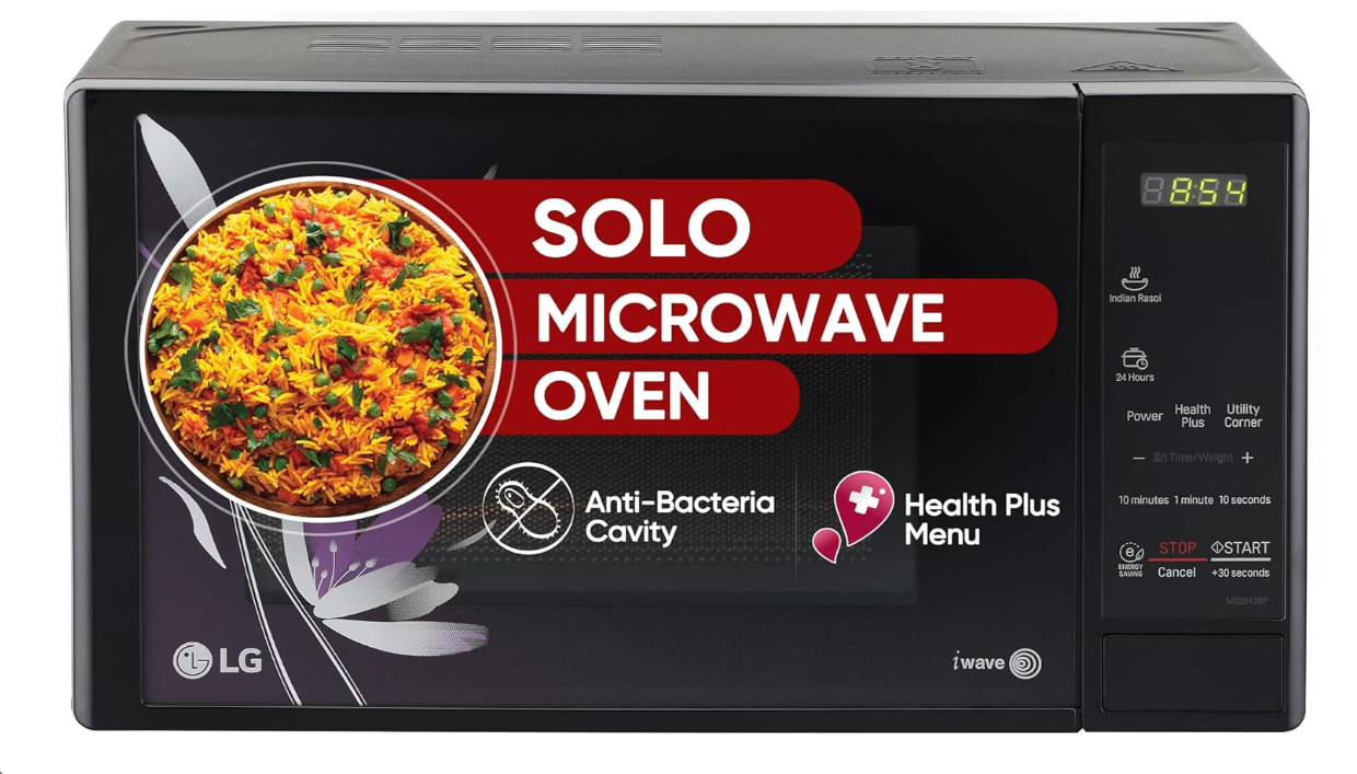 LG 20L SOLO MICROWAVE OVEN MS2043BP BLACK
