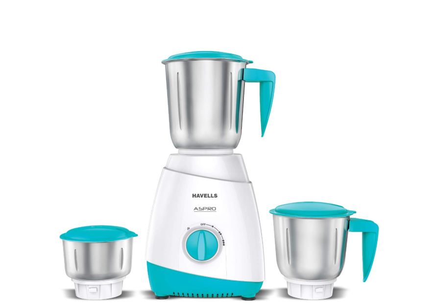 HAVELLS ASPRO PLUS 550W MIXER GRINDER (3 JAR)