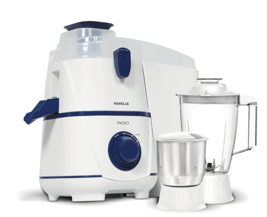 HAVELLS RIGO 500 WATT JUICER MIXER GRINDER 2 JARS