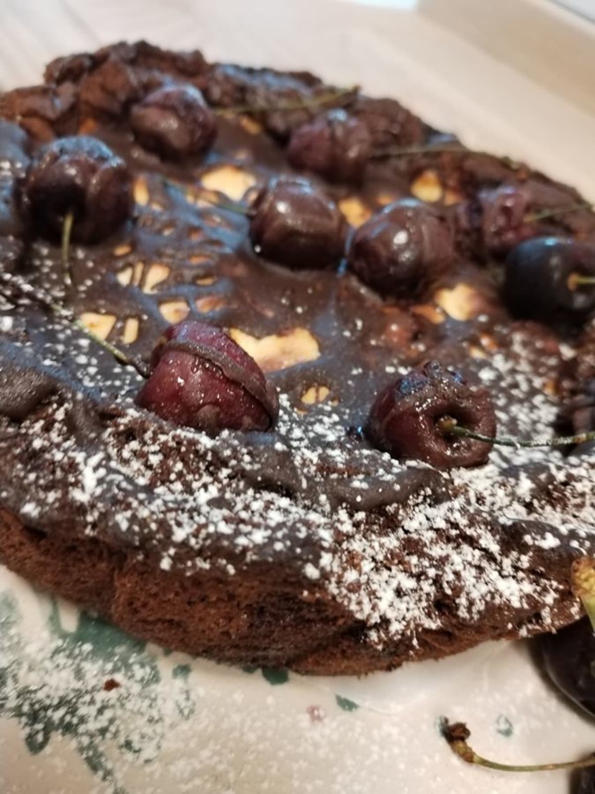 Torta morbida cioccolato e ciliegie