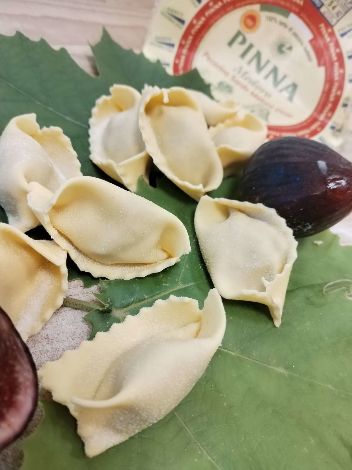 Fichi e pecorino abbinamento clamoroso. Tutto in un raviolo