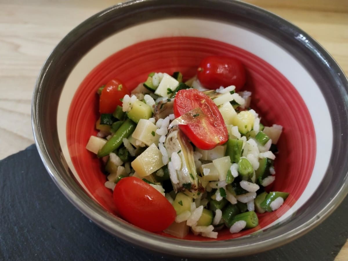 Piatto tipicamente estivo. Nella nostra versione vegetariana