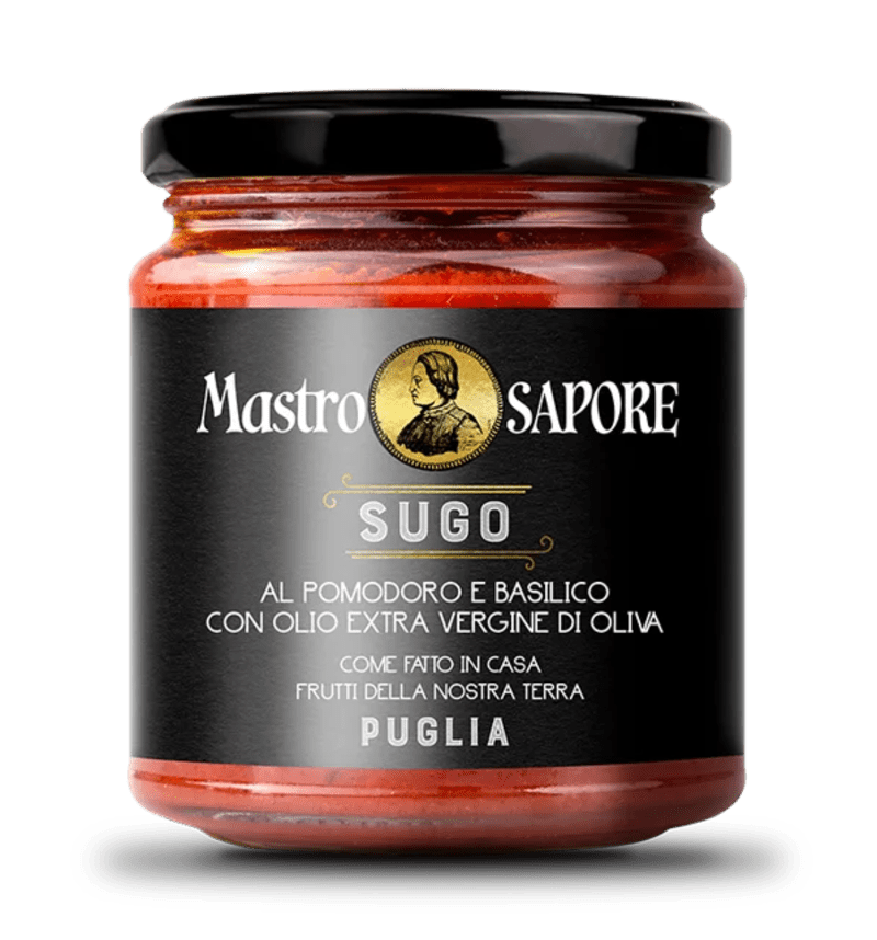 Sugo pomodoro e basilico in olio extra vergine