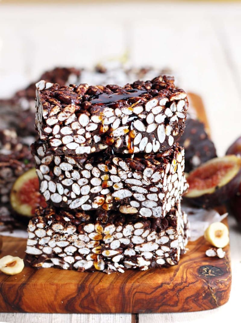Riso soffiato e cioccolato. Nulla di più semplice