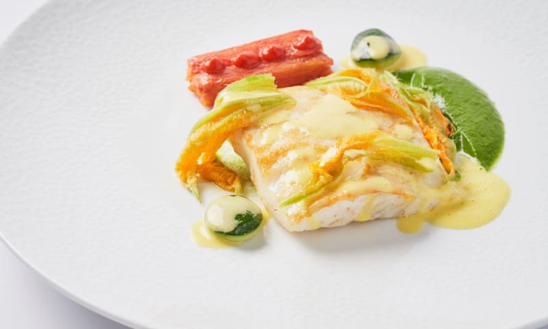 Filetto di rombo, finocchi al forno allo zafferano. Semplice ma con gusto