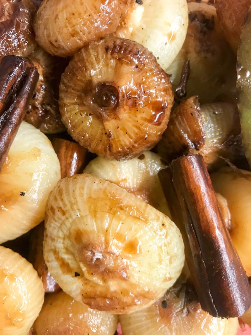 Cipolline in agrodolce. Perfette con carni arrosto.
