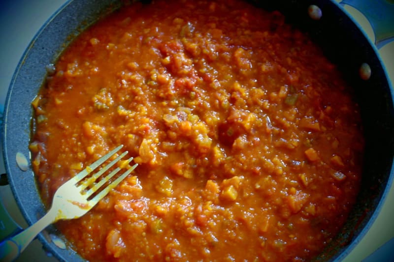 Solo verdure fresche per il nostro ragù vegetale