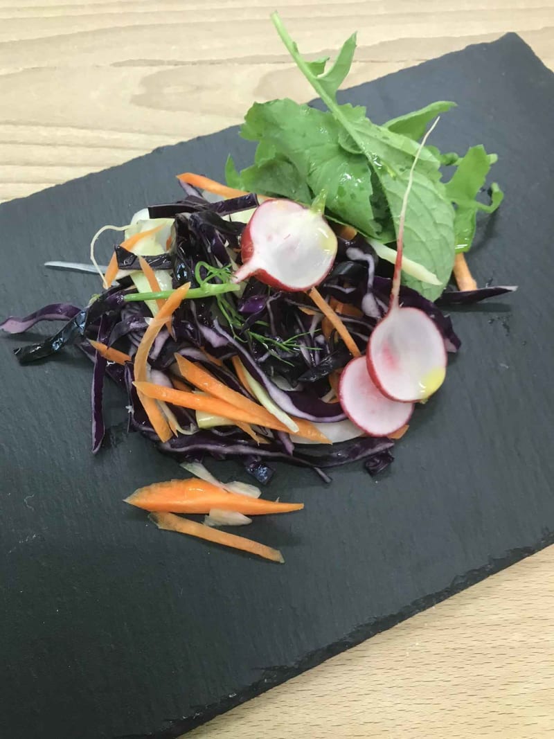 Fresca e croccante l'insalata di crauto