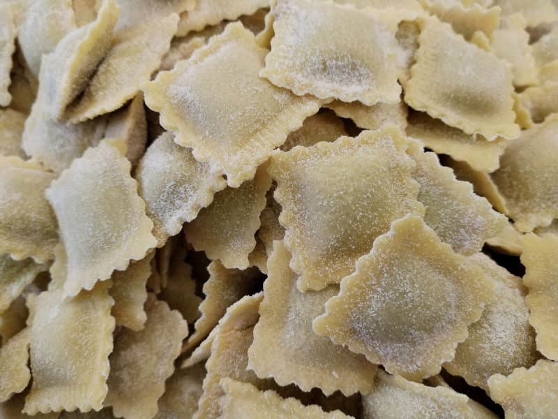 Versione vegana dei nostri ravioli di stracotto.