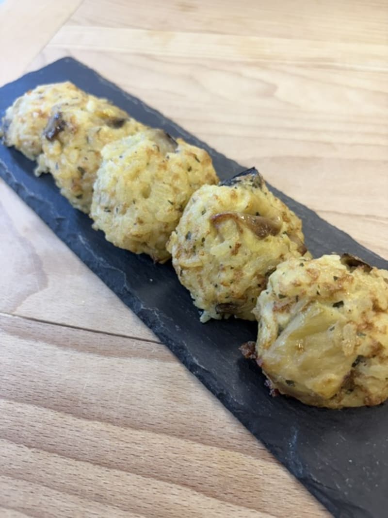 Melanzane, provola affumicata e riso
