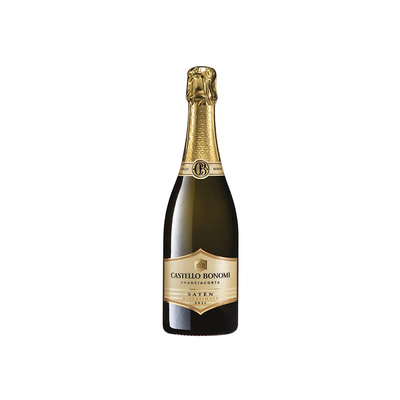 Bottiglia di Franciacorta DOCG Satèn Millesimato 2016