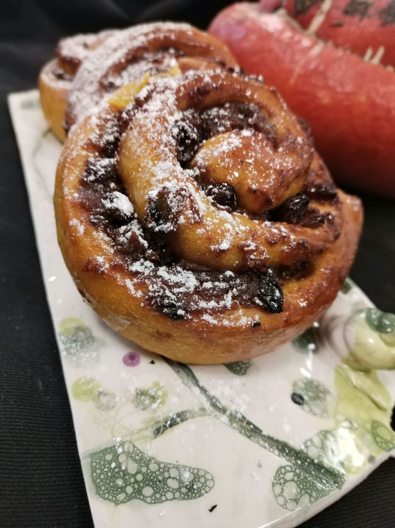 Cinnamon roll vegano alla zucca