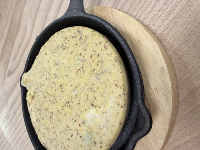 Sformatino di polenta e gorgonzola. Pronto da gratinare