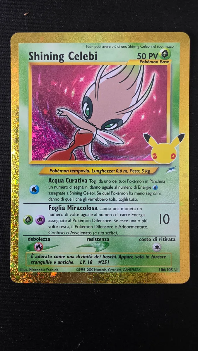 Shining Celebi 30° anniversario