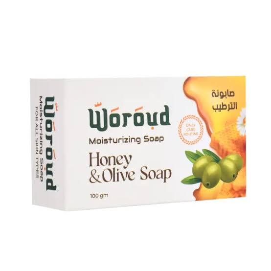 صابون ورود للترطيب بالعسل والزيتون 100 جم | WROOD Honey & Olive Moisturizing Soap