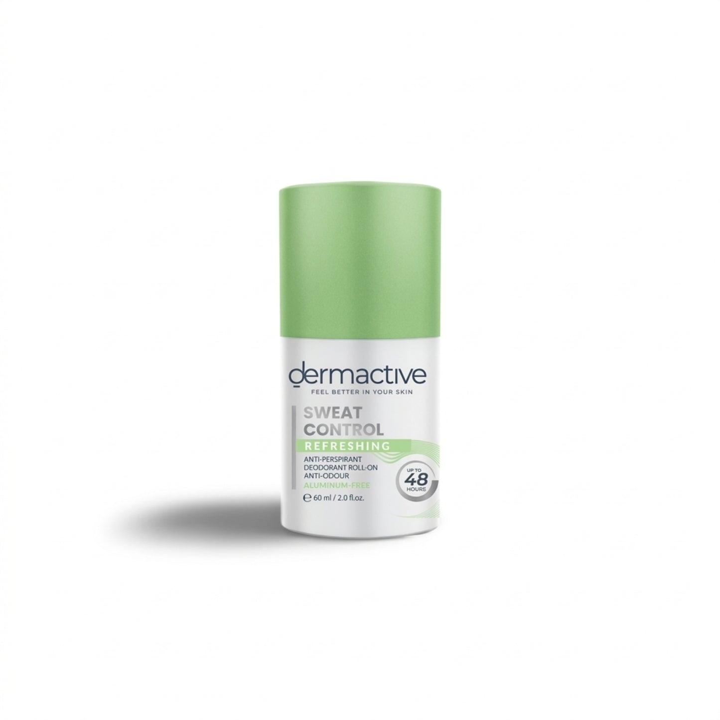 ديرماكتيف سويت كنترول ريفريشنج رول أون 60 مل | DERMACTIVE Sweat Control Refreshing Roll-On 60ml