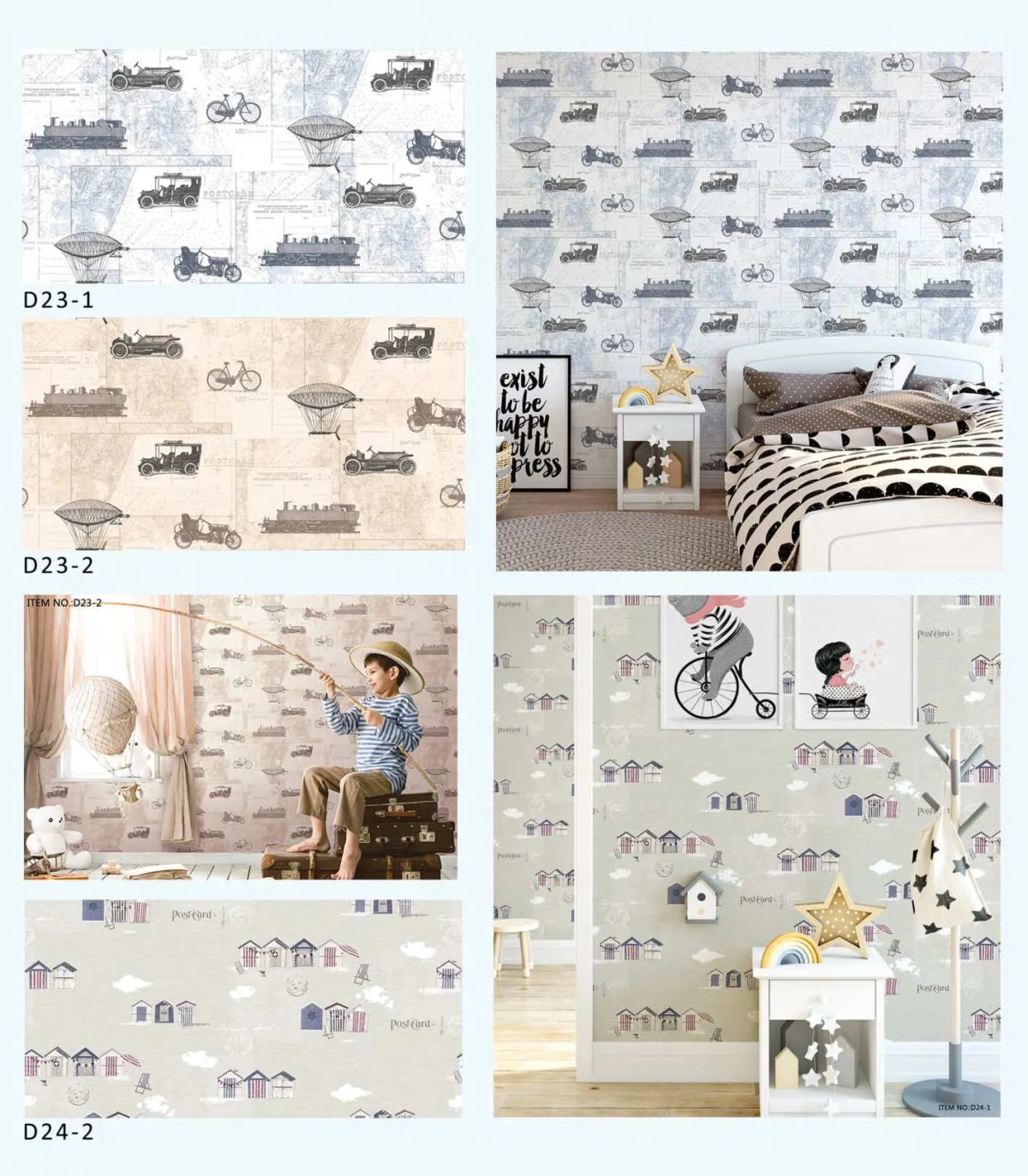 kids wallpaper Wallpaper – CI E7A6A1E8705A 021 01 – White and Beige – kids wallpaper product view