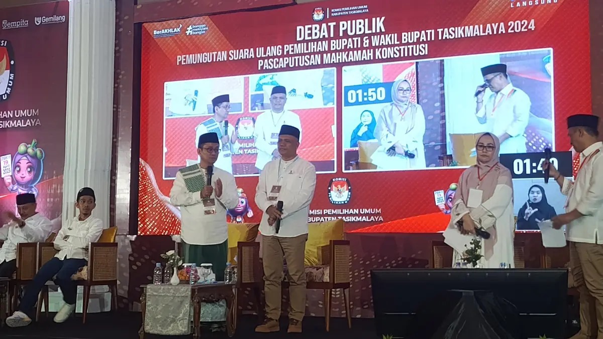 Statistik Durasi dan Kata Debat PSU Kabupaten Tasikmalaya