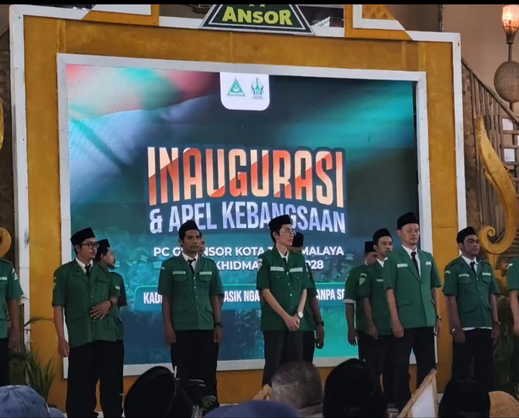 Inagurasi dan Apel Kebangsaan: GP Ansor Kota Tasikmalaya Tegaskan Komitmen Khidmat dan Profesionalisme