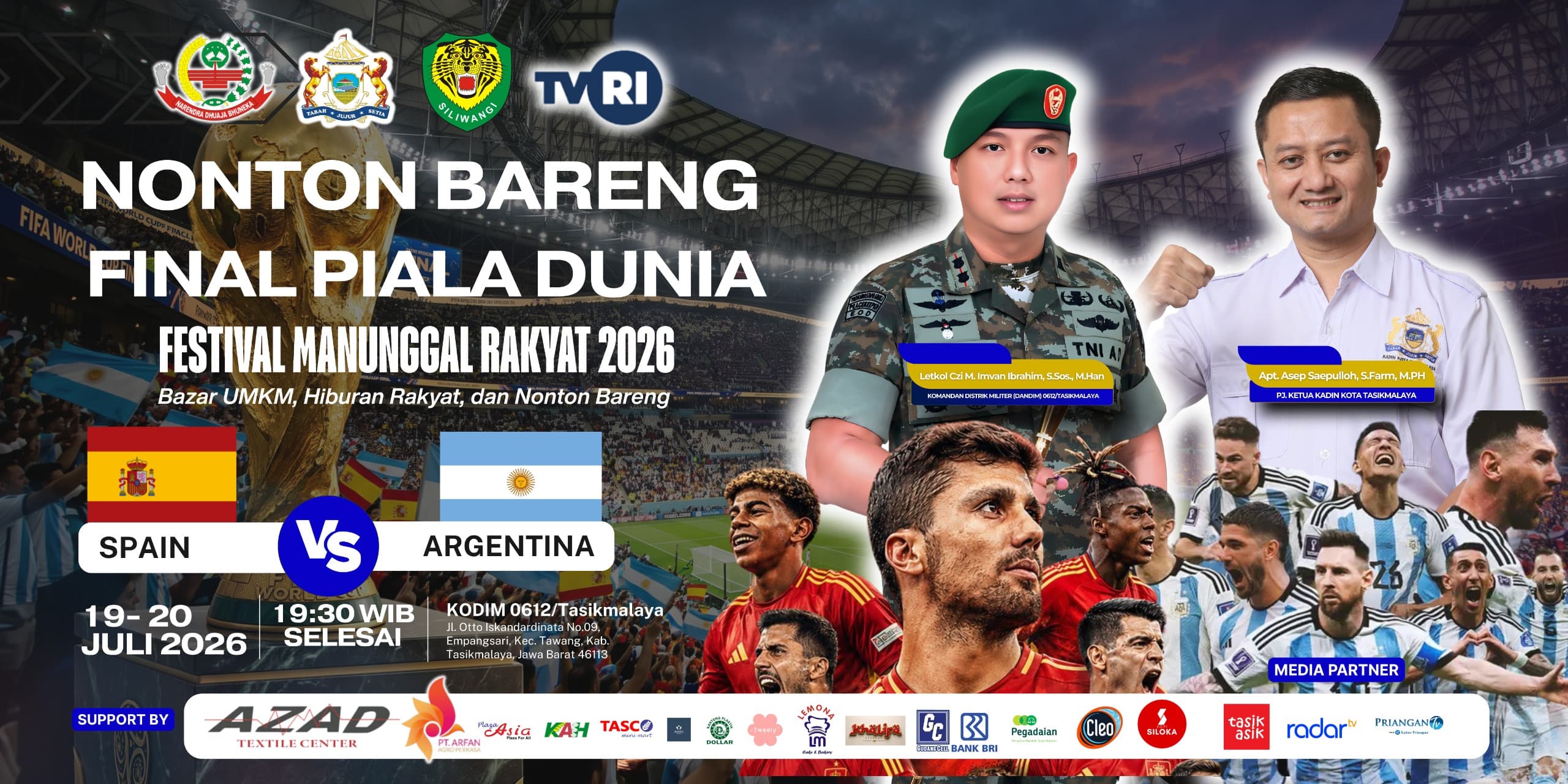 Nobar Final Piala Dunia 2026, Hiburan Rakyat yang Menggerakan UMKM di Tasikmalaya