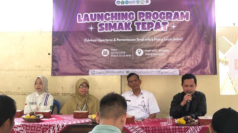 Mahasiswa Kesmas Unsil Luncurkan Program SIMAK TEPAT untuk Tekan Hipertensi di Sambongpari