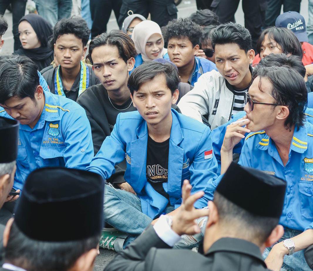 PMII Kecam Tindakan Represif Aparat Saat Demo di DPRD Kota Tasikmalaya