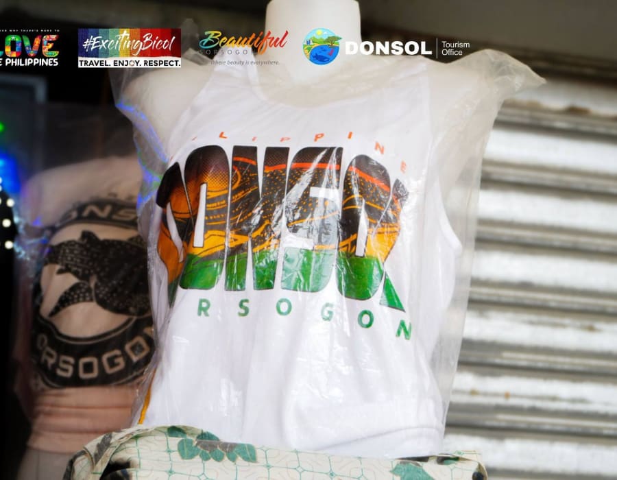 Souvenir selection at the Donsol Pasalubong Center