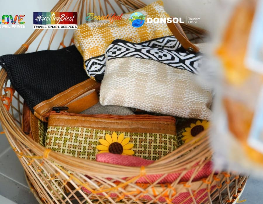 Souvenir selection at the Donsol Pasalubong Center