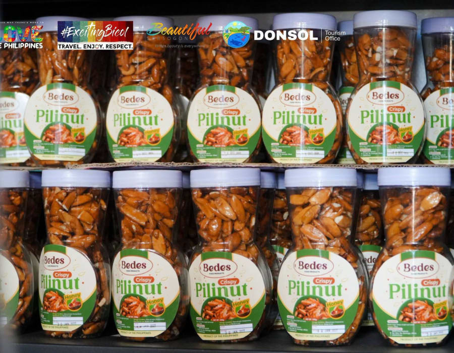 Souvenir selection at the Donsol Pasalubong Center