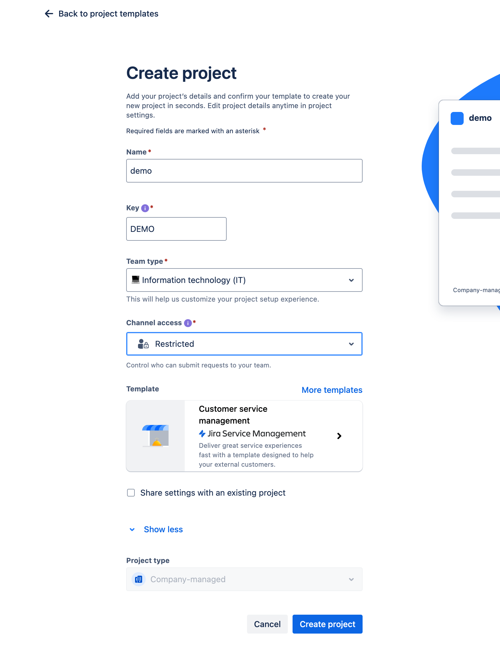 Project info