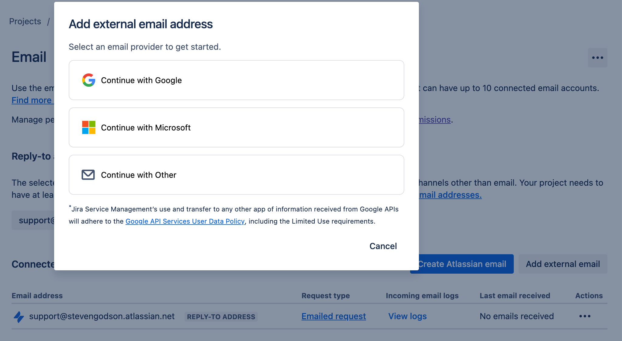 Email integration
