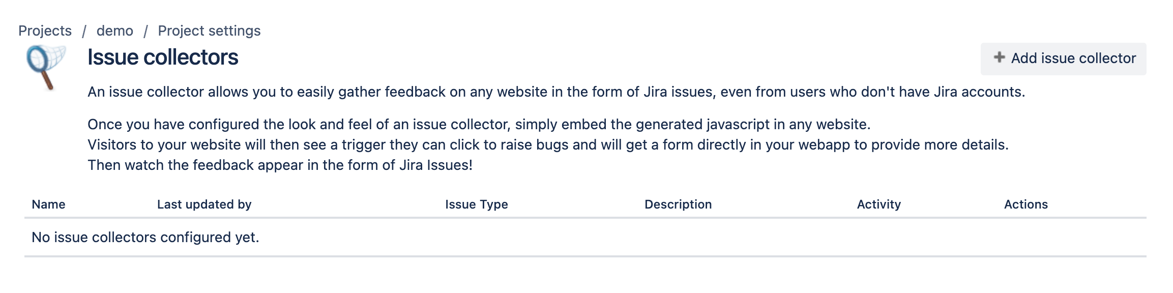 Issue collectors