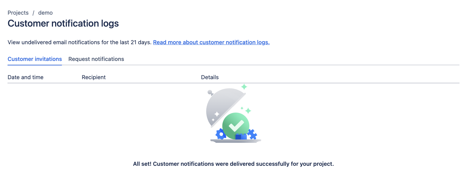 Invitations log