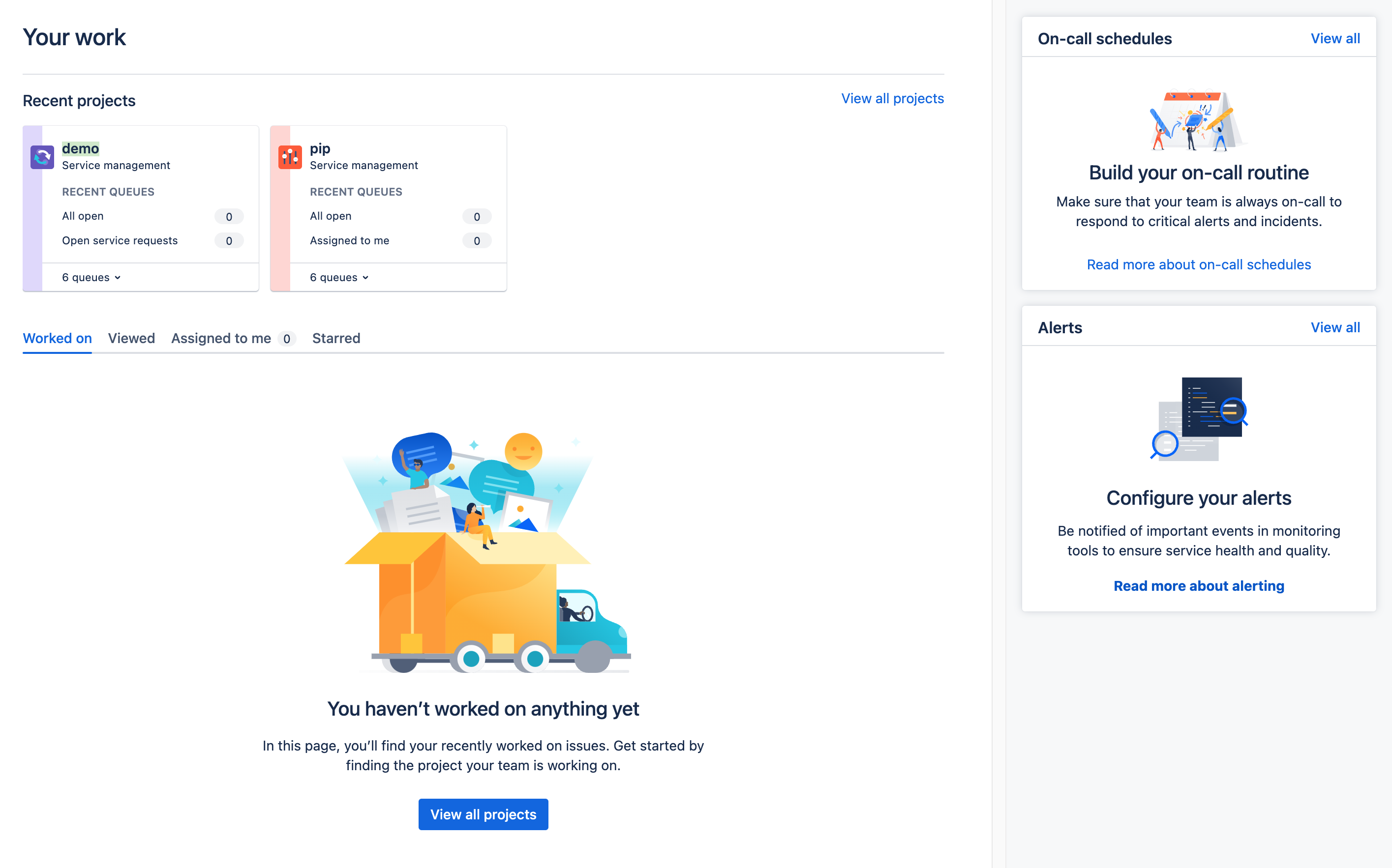 Your work page