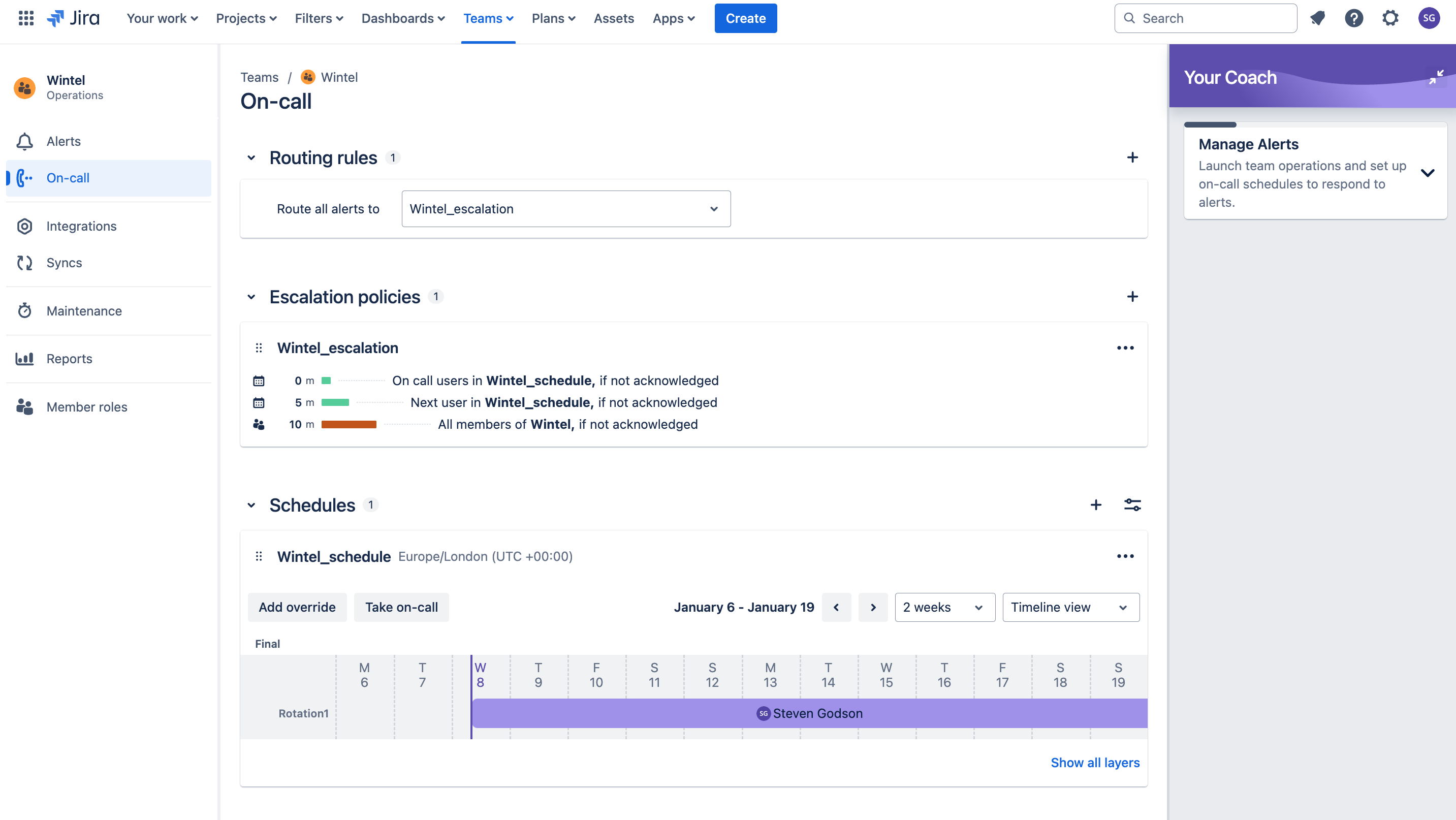 On-call page