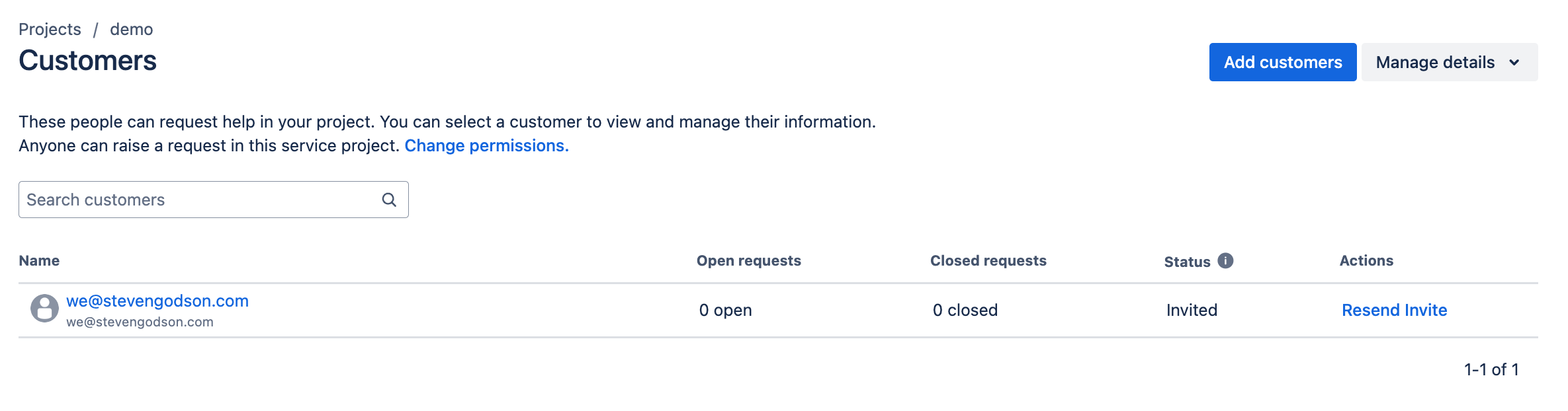 no link to org