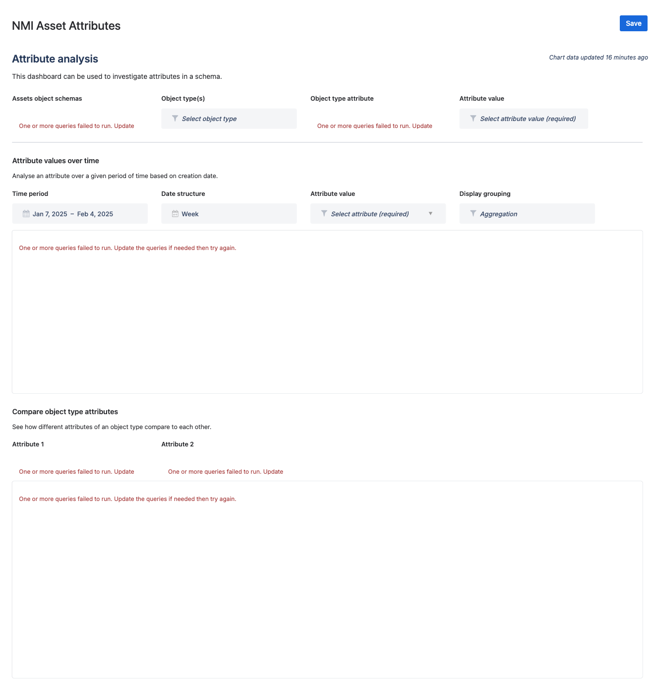 Report config screen