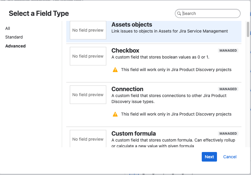 Custom field