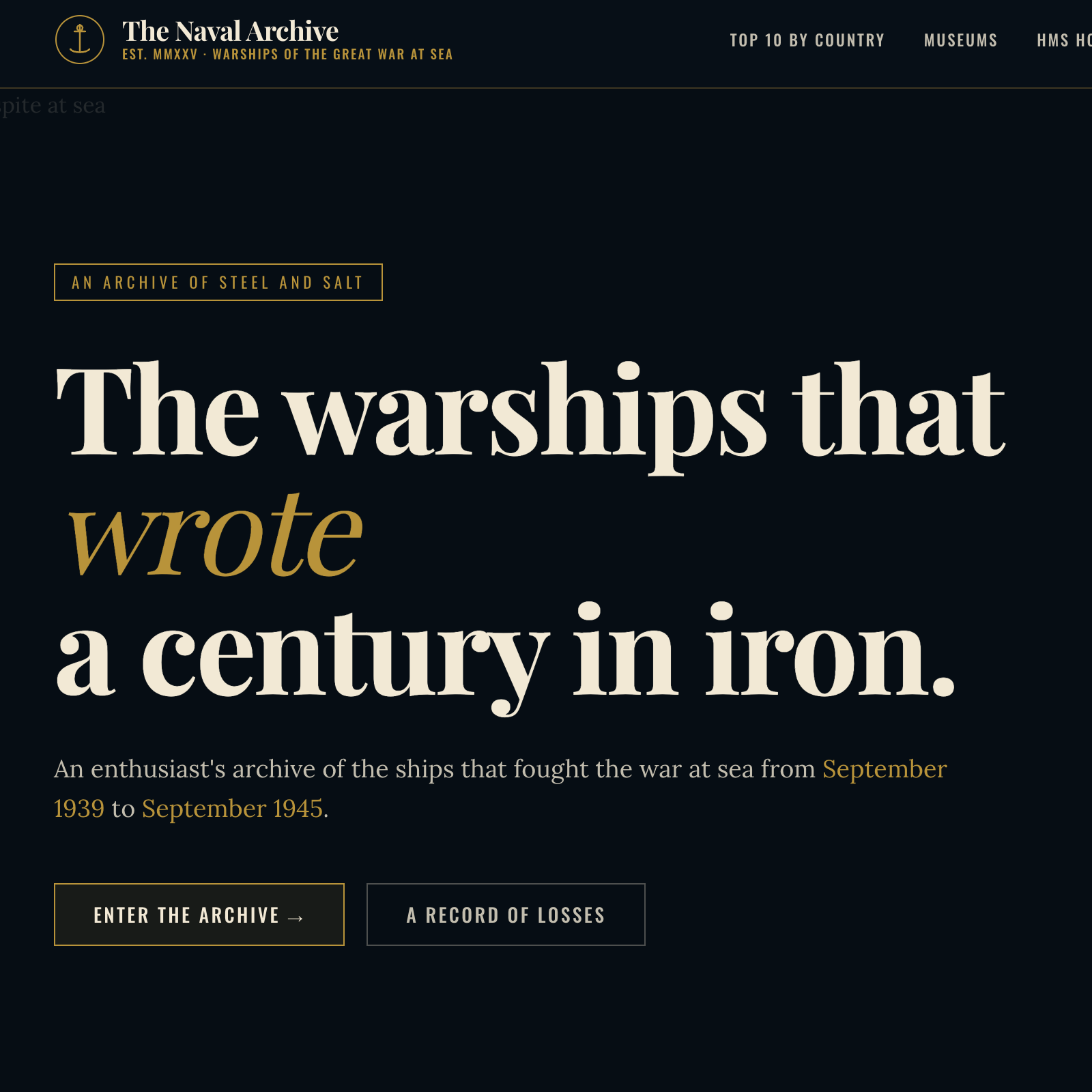 Building: The Naval Archive