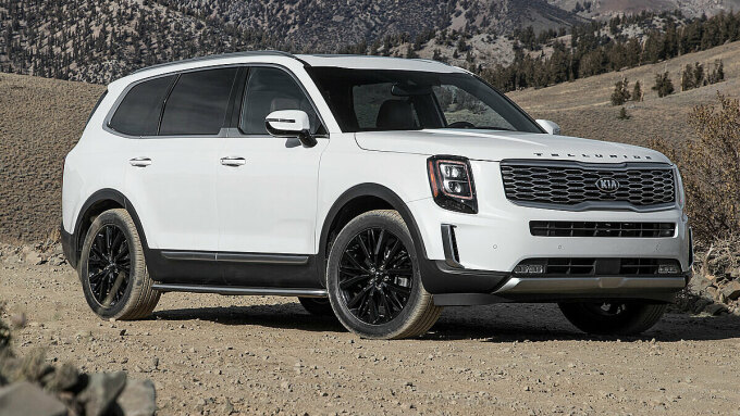 Mẫu SUV 3 hàng ghế Telluride. Ảnh: Kia