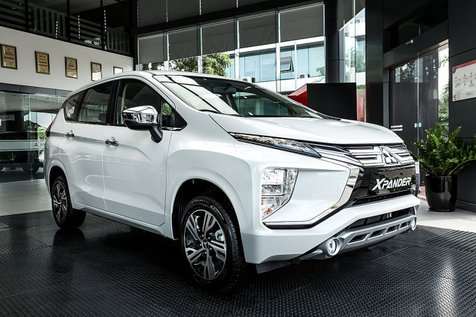 Mẫu Xpander trưng bày tại đại lý ở TP HCM. Ảnh: Mitsubishi