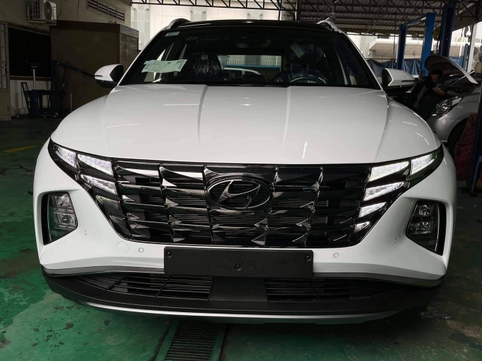 Phần đầu xe mới của Tucson. Ảnh: Fb Hội Tucson Việt Nam