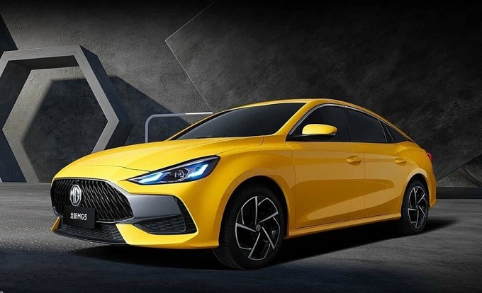 Mẫu MG5 ra mắt thị trường quốc tế. Ảnh: MG