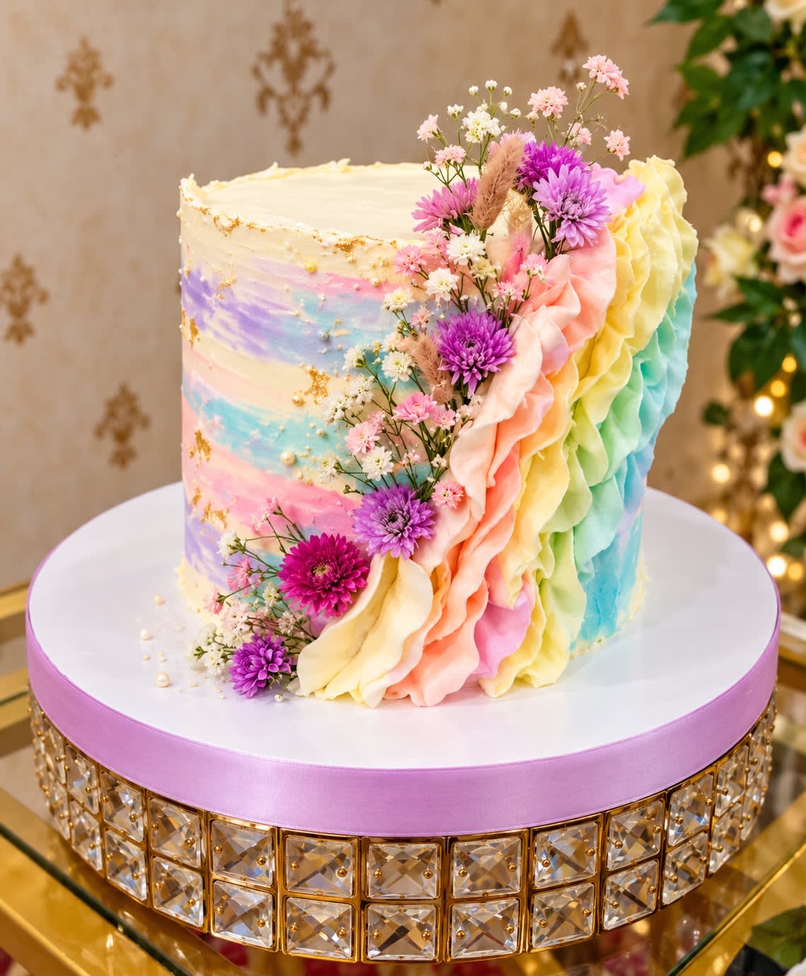 Wedding Cake, Single Tier Cake