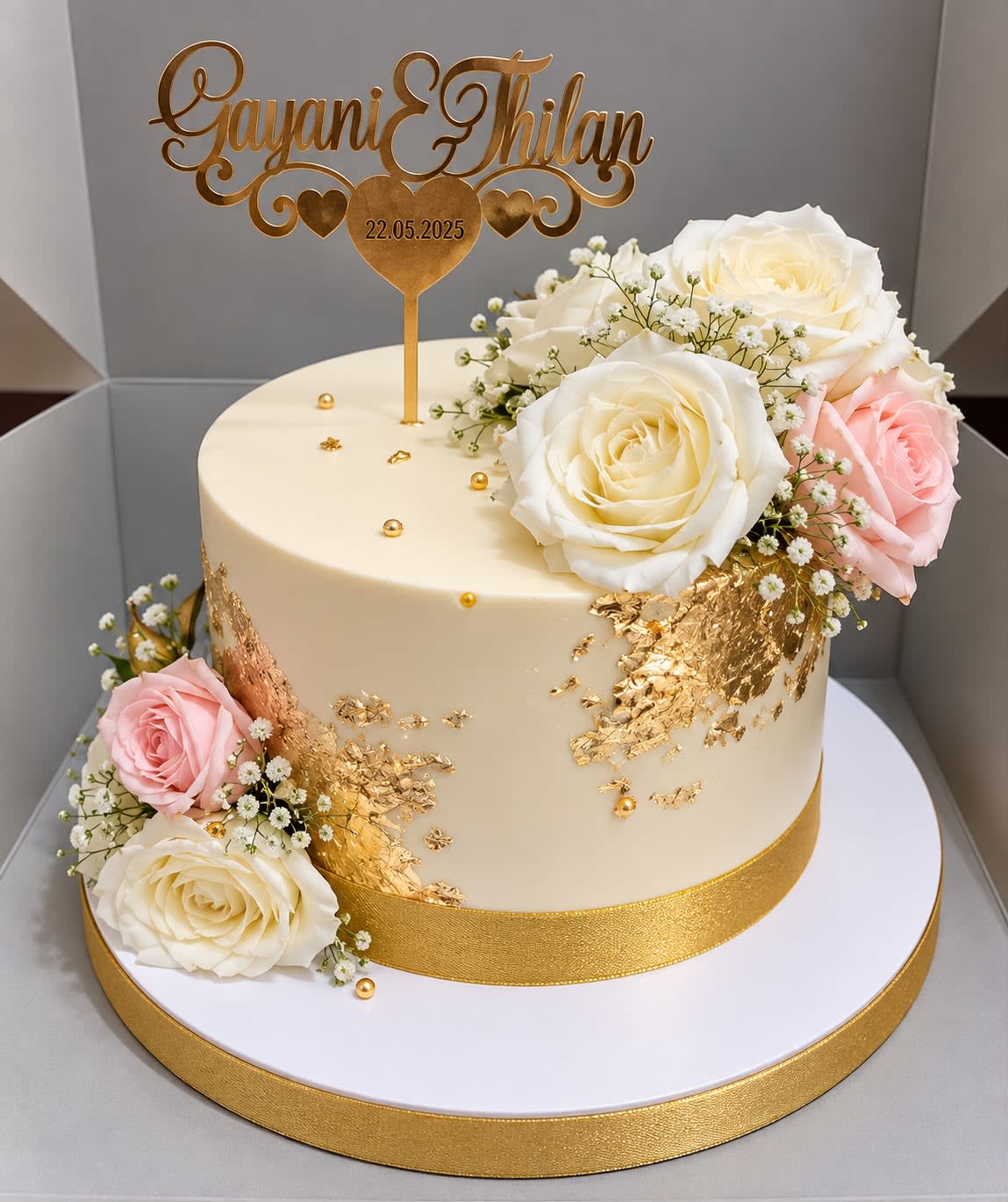 Wedding Cake, Single Tier Cake