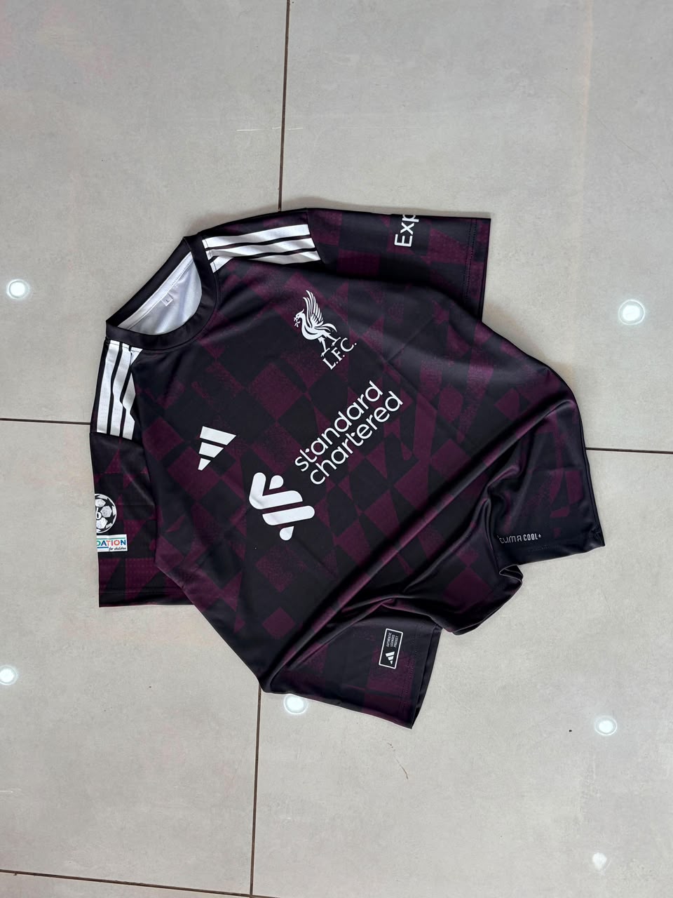Liverpool FC 24/25 Third Kit (Black & Dark Wine) — Wirtz #7