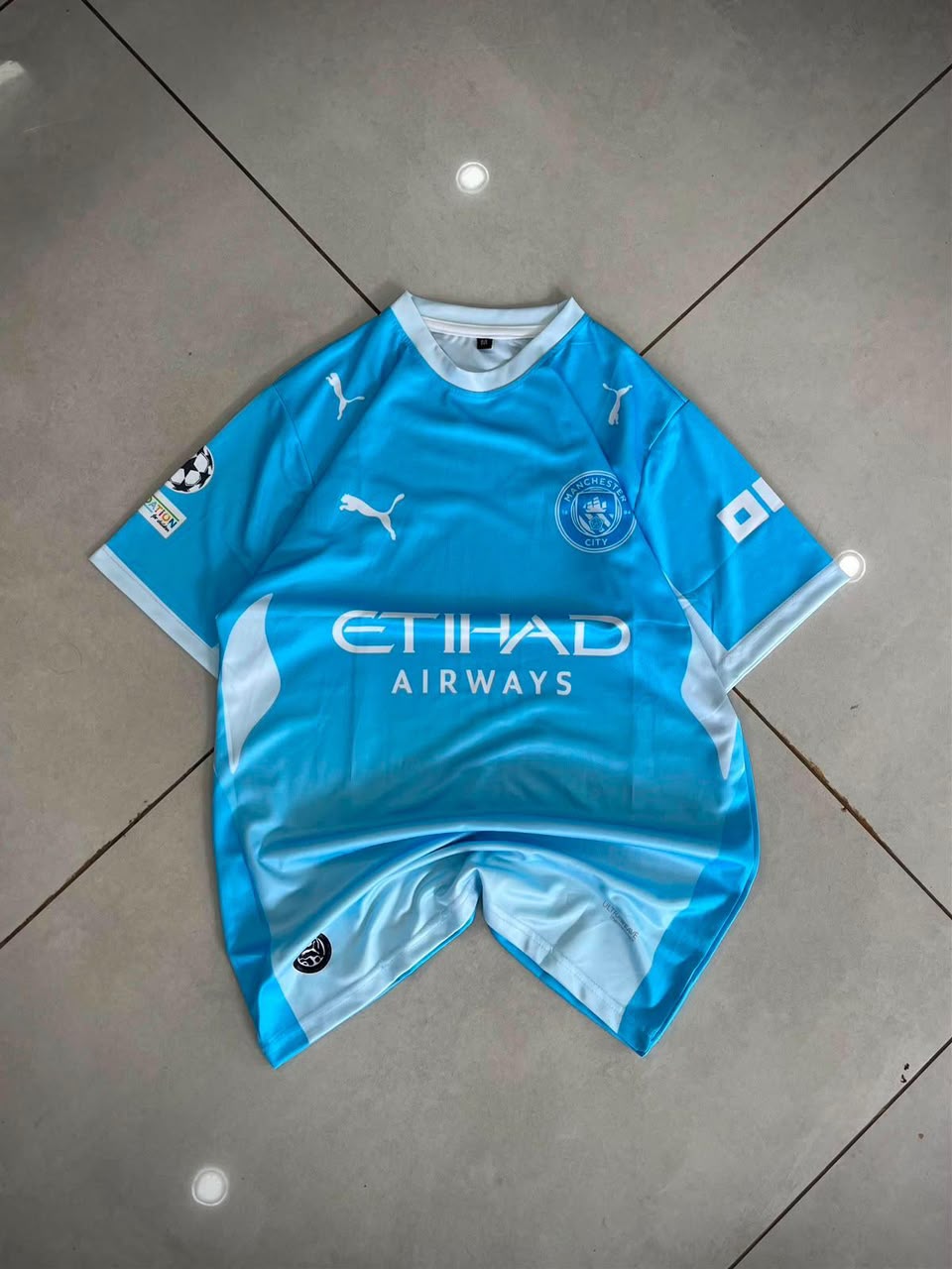 Manchester City 24/25 Home Kit (0161 Sky Blue) — Cherki #10