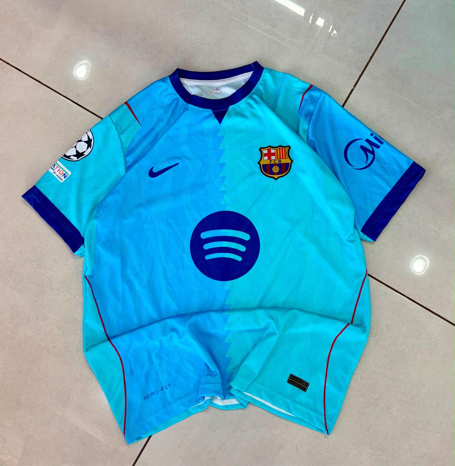 FC Barcelona 24/25 Third Kit (Aqua Cyan) — Raphinha #11